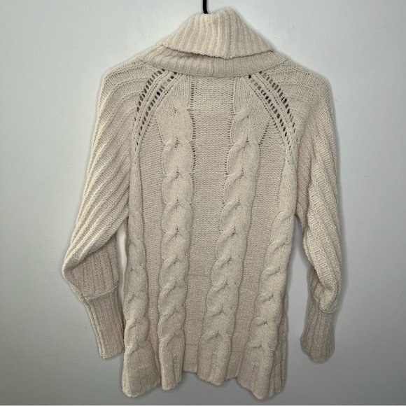 Moon & Madison Cream Cable Knit Turtleneck XS - Picture 5 of 5
